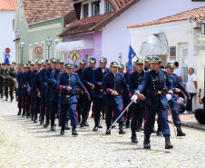 PMPR participa de solenidade militar em alusão aos 130 anos do Cerco da Lapa