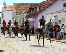 PMPR participa de solenidade militar em alusão aos 130 anos do Cerco da Lapa