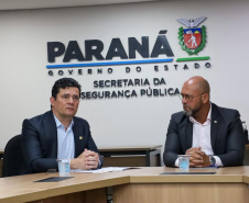 Secretaria da Segurança Pública do Paraná recebe comitiva do Senador Sergio Moro 