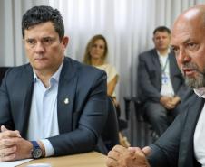 Secretaria da Segurança Pública do Paraná recebe comitiva do Senador Sergio Moro 