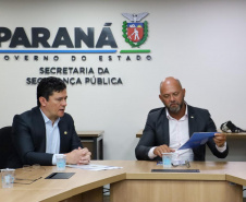 Secretaria da Segurança Pública do Paraná recebe comitiva do Senador Sergio Moro 