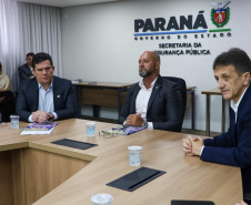 Secretaria da Segurança Pública do Paraná recebe comitiva do Senador Sergio Moro 