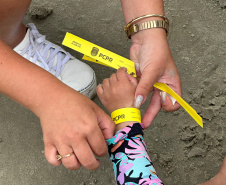 PCPR reforça distribuição de pulseiras de identificação durante shows do Verão Maior