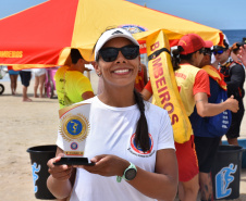 Bombeiros cumprem desafio de 25 km de corrida e pedaladas no Litoral