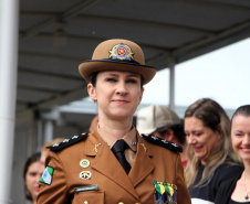 Maria Fernanda é a primeira mulher a comandar o Colégio da Polícia Militar do Paraná