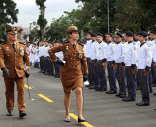 Maria Fernanda é a primeira mulher a comandar o Colégio da Polícia Militar do Paraná