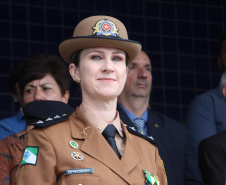 Maria Fernanda é a primeira mulher a comandar o Colégio da Polícia Militar do Paraná