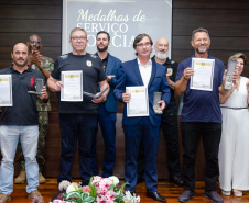 PCPR realiza entrega de medalhas de serviço policial para servidores das Subdivisões Policiais de Ponta Grossa e Telêmaco Borba