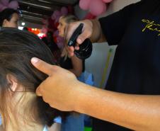 Apenadas realizam doação de cabelo durante evento em alusão ao Dia da Mulher na Cadeia Pública de Altônia 13/03/2024 - 13:52