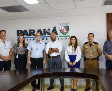 Autoridades políticas fazem visita na Secretaria da Segurança Pública do Paraná