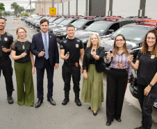 PCPR entrega 26 viaturas novas para Delegacias da Mulher e Nucrias do Estado