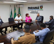 Secretário de Segurança Pública recebe visita da prefeita de Mandaguari