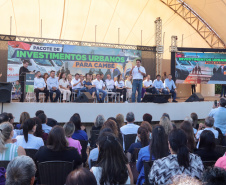 Sede da PM, asfalto, viaduto e UBS: Ratinho Junior libera pacotão de obras para CambéSede da PM, asfalto, viaduto e UBS: Ratinho Junior libera pacotão de obras para Cambé