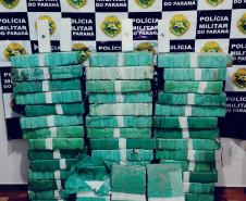 PMPR apreende quase meia tonelada de drogas e armamento em ações distintas no interior do Estado