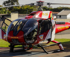 Helicóptero que vai ajudar vítimas das chuvas decola para o Rio Grande do Sul