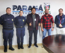 Secretário de Segurança Pública recebe visita do prefeito de Matinhos