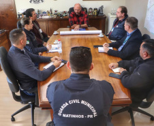 Secretário de Segurança Pública recebe visita do prefeito de Matinhos