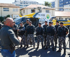Paraná envia policiais militares para auxiliar o Rio Grande do Sul com a segurança pública