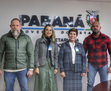 Secretário de Segurança Pública recebe visita da prefeita de Ponta Grossa na Sesp