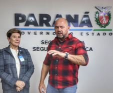 Secretário de Segurança Pública recebe visita da prefeita de Ponta Grossa na Sesp