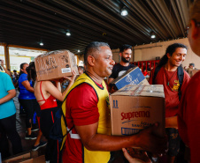 Com apoio da Ceasa, Paraná envia nova remessa com mais 400 toneladas de doações ao RS