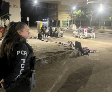 Com 104 agentes e muita tecnologia, forças de segurança do PR seguem apoiando o RS