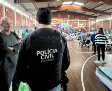 Com 104 agentes e muita tecnologia, forças de segurança do PR seguem apoiando o RS