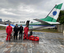 Cães e bombeiros do Paraná embarcam para o RS para ajudar em buscas por vítimas