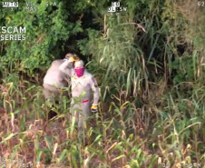 Sensor de helicóptero da PM encontra mulher desaparecida em Guaíra