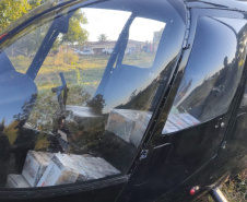 Perseguição de helicóptero: Falcão da PM ajuda PF a interceptar aeronave com 243 kg de cocaína