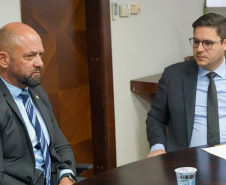 Secretário Hudson recebe o deputado estadual Matheus Vermelho