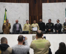 Forças de segurança que atuaram no Rio Grande do Sul são homenageadas na Alep