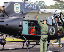PCPR comemora oito anos do Grupamento de Operações Aéreas com 3.172 missões