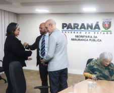 Secretário Hudson recebe secretária nacional de Enfrentamento à Violência Contra Mulheres Denise Motta Dau 