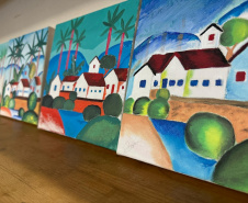 Curso de pintura em tela proporciona conhecimento e resgate social em Penitenciária Industrial de Cascavel