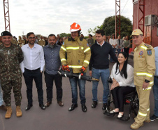 Corpo de Bombeiros inaugura terceiro Quartel Integrado do Paraná, em Mauá da Serra.