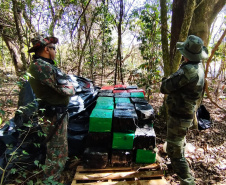 Batalhão de Polícia Ambiental apreende 933 quilos de maconha em Umuarama