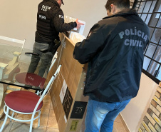 PCPR cumpre mandados de busca e apreensão contra suspeito de golpes de compra e venda de terrenos em Cascavel