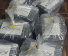Polícia Militar e Polícia Federal apreendem pasta base de cocaína no terminal de containers de Paranaguá