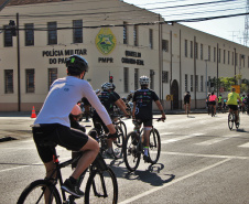 Passeio Ciclístico da Polícia Militar do Paraná atrai mais de 600 participantes