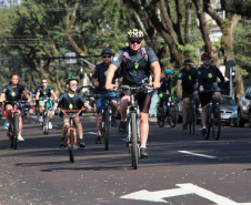 Passeio Ciclístico da Polícia Militar do Paraná atrai mais de 600 participantes