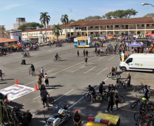Passeio Ciclístico da Polícia Militar do Paraná atrai mais de 600 participantes