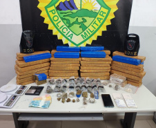 PMPR prende integrante de facção criminosa com drogas e equipamentos para comercializar entorpecentes em Curitiba