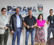 Secretário Hudson recebe presidente do SINPOAPAR