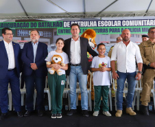 Governador inaugura sede do Batalhão de Patrulha Escolar e entrega 52 viaturas da Rotam