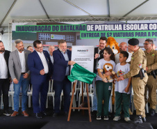 Governador inaugura sede do Batalhão de Patrulha Escolar e entrega 52 viaturas da Rotam