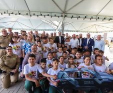 Governador inaugura sede do Batalhão de Patrulha Escolar e entrega 52 viaturas da Rotam