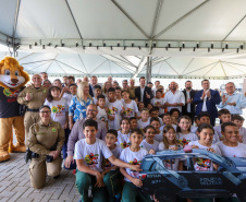 Governador inaugura sede do Batalhão de Patrulha Escolar e entrega 52 viaturas da Rotam
