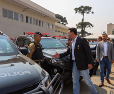 Governador inaugura sede do Batalhão de Patrulha Escolar e entrega 52 viaturas da Rotam