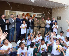 Governador inaugura sede do Batalhão de Patrulha Escolar e entrega 52 viaturas da Rotam